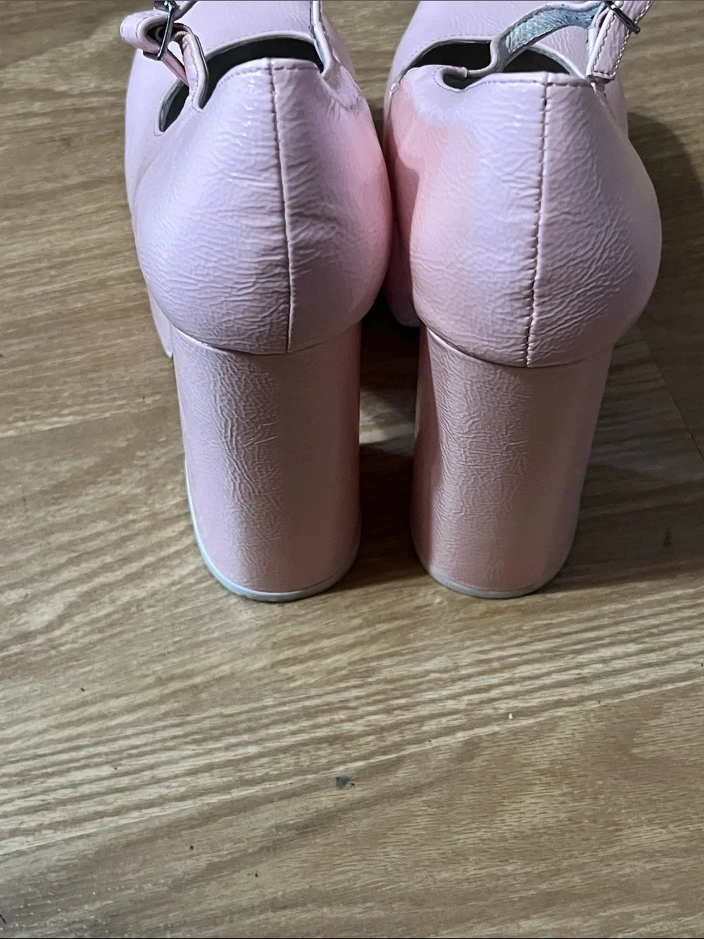 Jeffrey Campbell Light Pink Platform Mary Jane Pumps